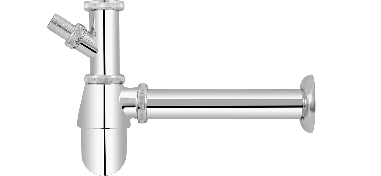 FlaschenSiphon Messing vc. mit integriertem Verstellrohr