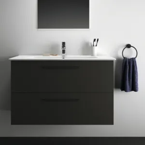 Ideal Standard Möbelwaschtischunterschrank i.life A 2 Auszüge 1000x440x630mm Carbongrau Ideal Standard Möbelwaschtischunterschrank i.life A 2 Auszüge 1000x440x630mm Carbongrau