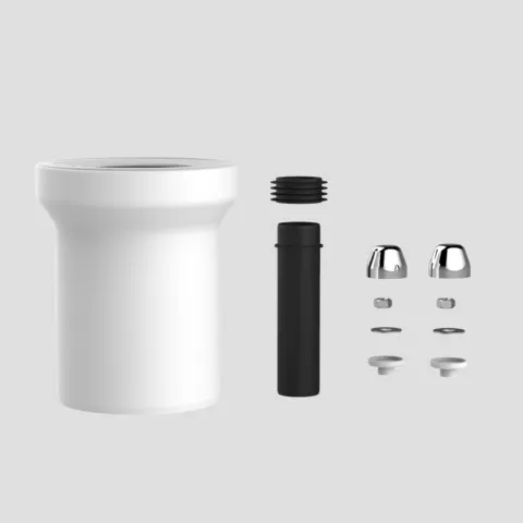 WC-Anschlussgarnitur 160 mm DN100, chrom WC-Anschlussgarnitur 160 mm DN100, chrom