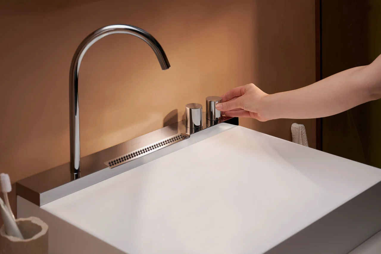 Hansgrohe Avalegra AquaUnit 58 cm, Chrom, matt, Aufsatz und wandhängend, 580x475x100 mm, Schwenkauslauf, Laminarstrahl & Rain, QuickClean+, Thermostatkartusche Hansgrohe Avalegra AquaUnit 58 cm, Chrom, matt, Aufsatz und wandhängend, 580x475x100 mm, Schwenkauslauf, Laminarstrahl & Rain, QuickClean+, Thermostatkartusche