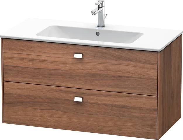 Duravit Waschtischunterschrank wandhängend „Brioso“ 102 × 55,3 × 47,9 cm in Nussbaum Natur