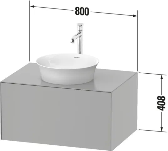 Duravit Waschtischunterschrank wandhängend „White Tulip“ 80 × 40,8 × 55 cm