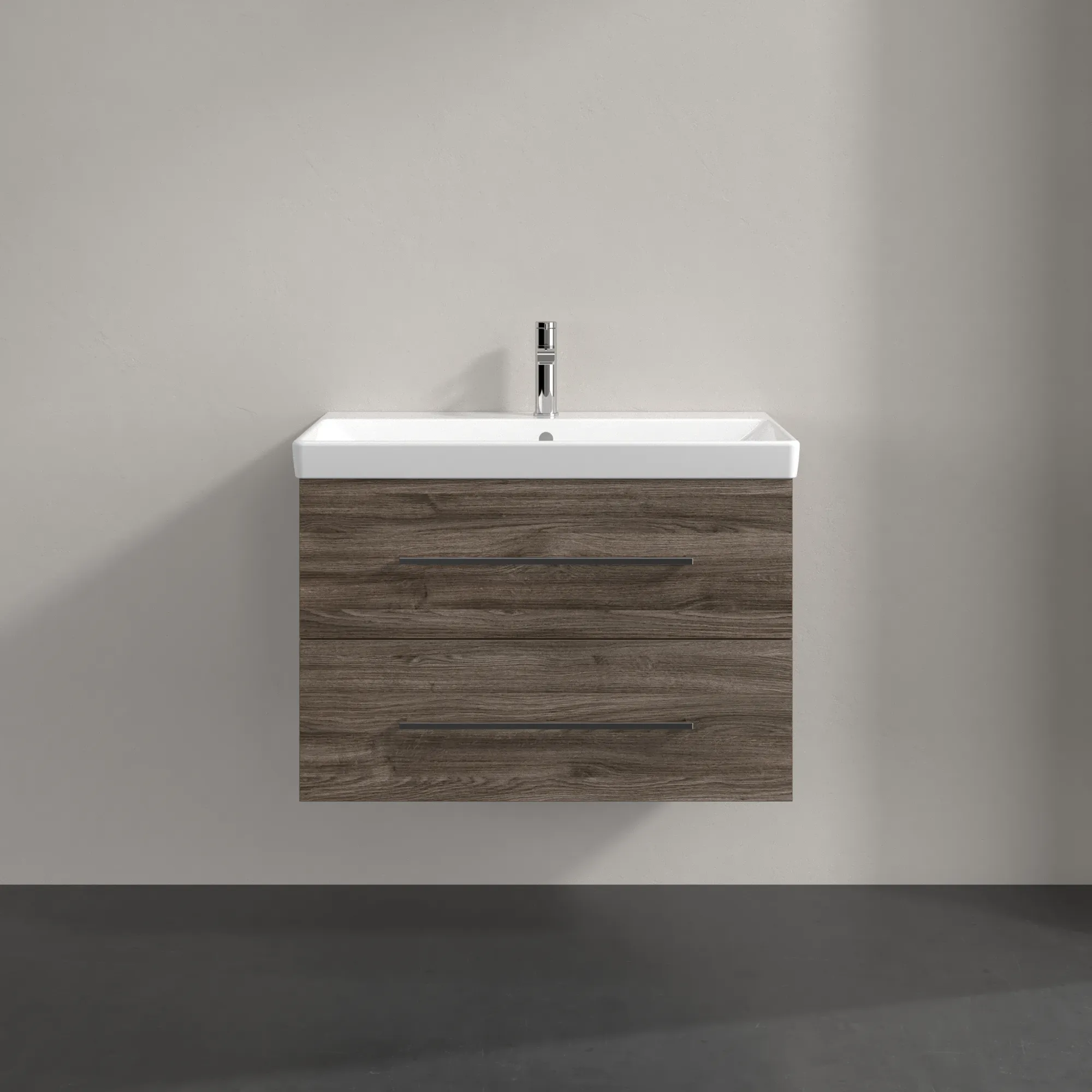 Villeroy & Boch Waschtischunterschrank „Avento“ für Schrankwaschtisch 780 × 514 × 452 mm Stone Oak, Soft Closing