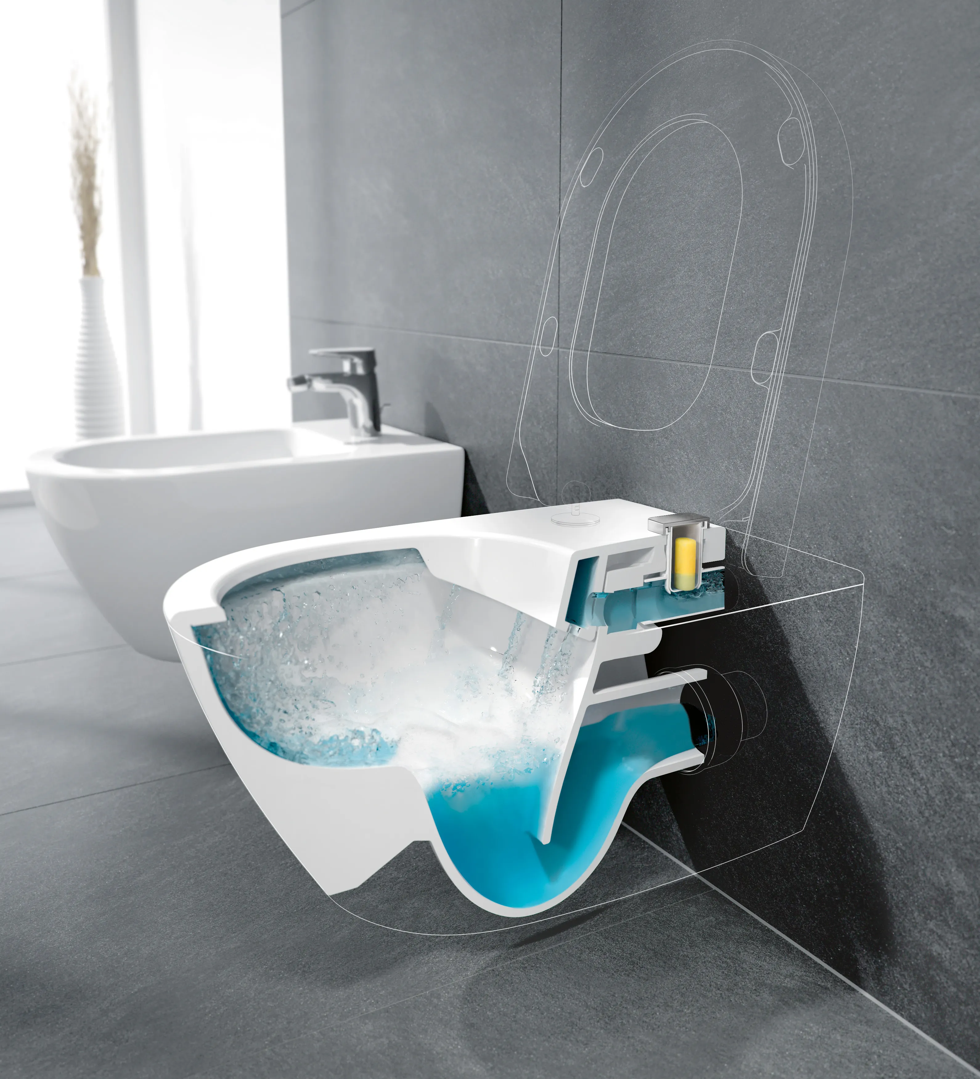 Wand-Tiefspül-WC DirectFlush „Subway 2.0“ 37 × 36,5 × 56 cm in Weiß Alpin, ohne Spülrand, Abgang waagerecht Wand-Tiefspül-WC DirectFlush „Subway 2.0“ 37 × 36,5 × 56 cm in Weiß Alpin, ohne Spülrand, Abgang waagerecht