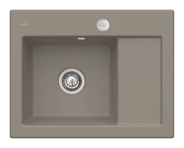 Villeroy & Boch Einbau-Küchenspülbecken „Subway“ 45 Compact 650 × 510 × 220 mm, für Becken links in Timber Villeroy & Boch Einbau-Küchenspülbecken „Subway“ 45 Compact 650 × 510 × 220 mm, für Becken links in Timber