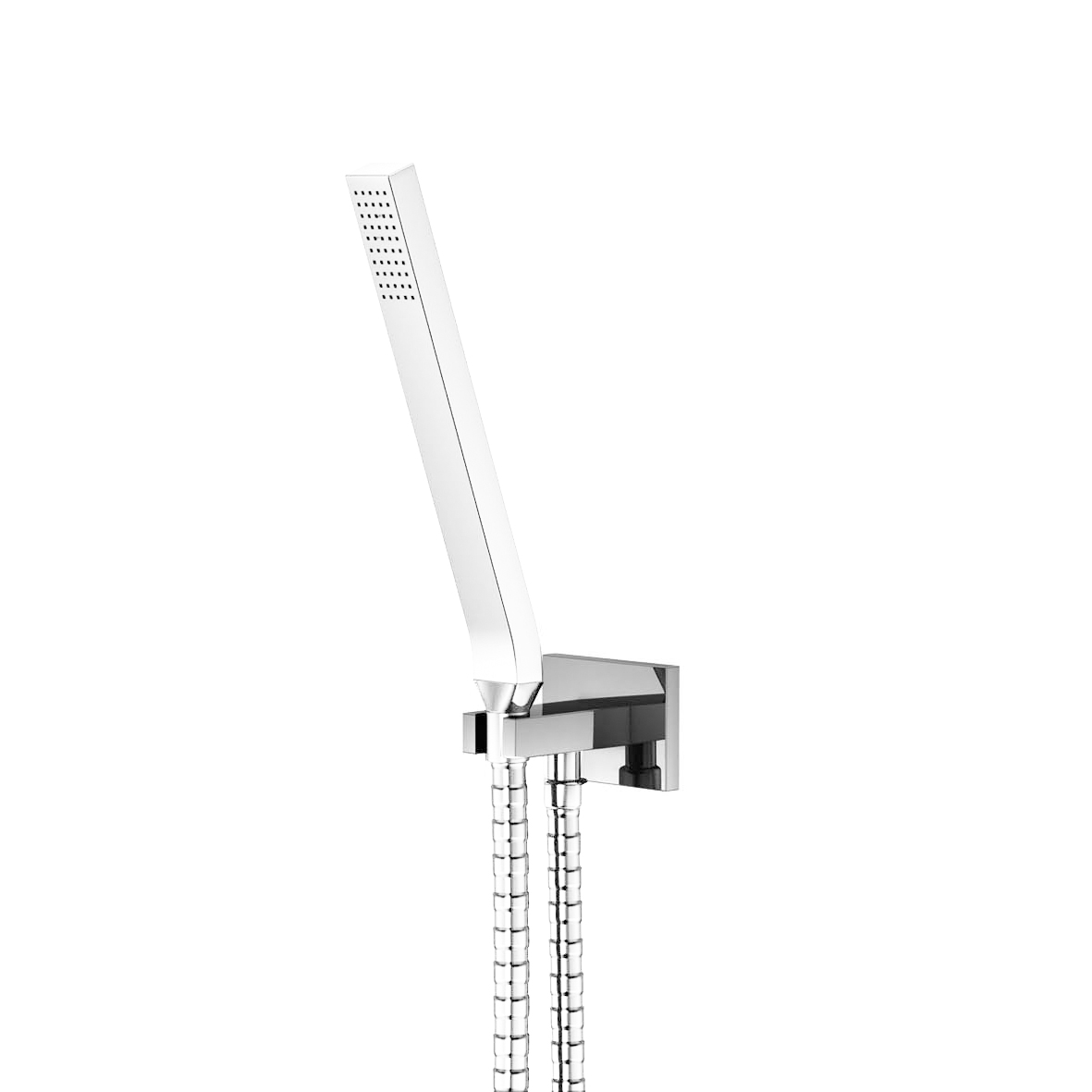 Serie 135 Brause-Wandhalter eckig mit integriertem Brauseanschlussbogen Serie 135 Brause-Wandhalter eckig mit integriertem Brauseanschlussbogen