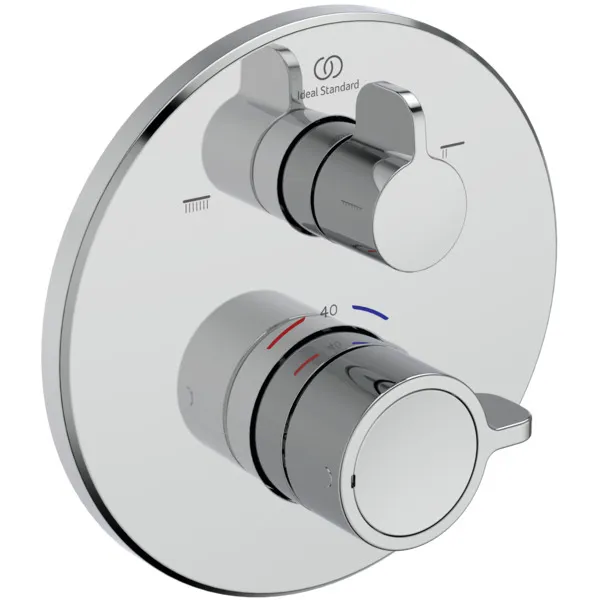 Ideal Standard Badethermostat Ceraplus Safe Rosette Chrom d:163mm Unterputz Ideal Standard Badethermostat Ceraplus Safe Rosette Chrom d:163mm Unterputz