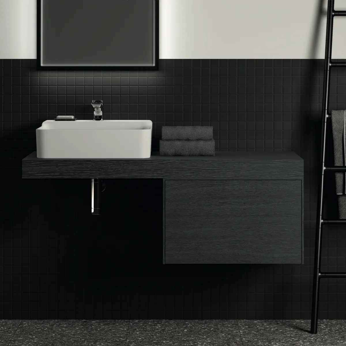 Ideal Standard Waschtischunterschrank Conca, 1 Auszug, Eiche geflammt