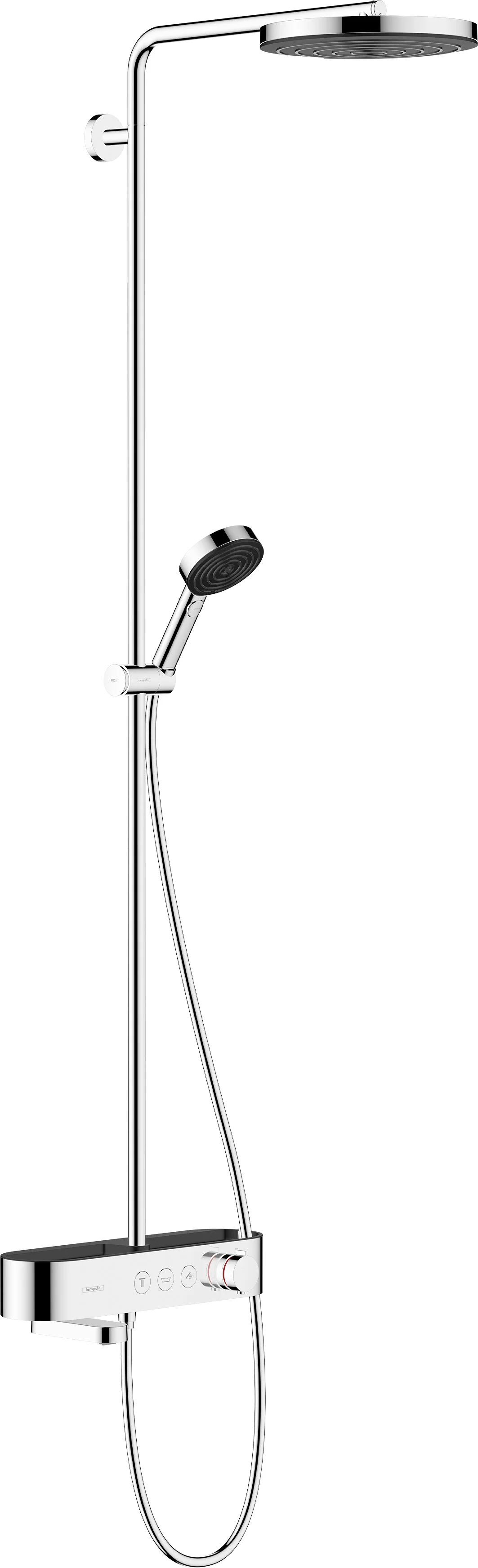 Hansgrohe Pulsify S Showerpipe 260 1jet mit Wannenthermostat Aufputz chrom