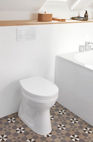 WC-Sitz O.novo 8M43S1, 368 x 438 x 49 mm, Oval, mit Absenkautomatik (SoftClosing), mit abnehmbaren Sitz (QuickRelease), Weiß Alpin