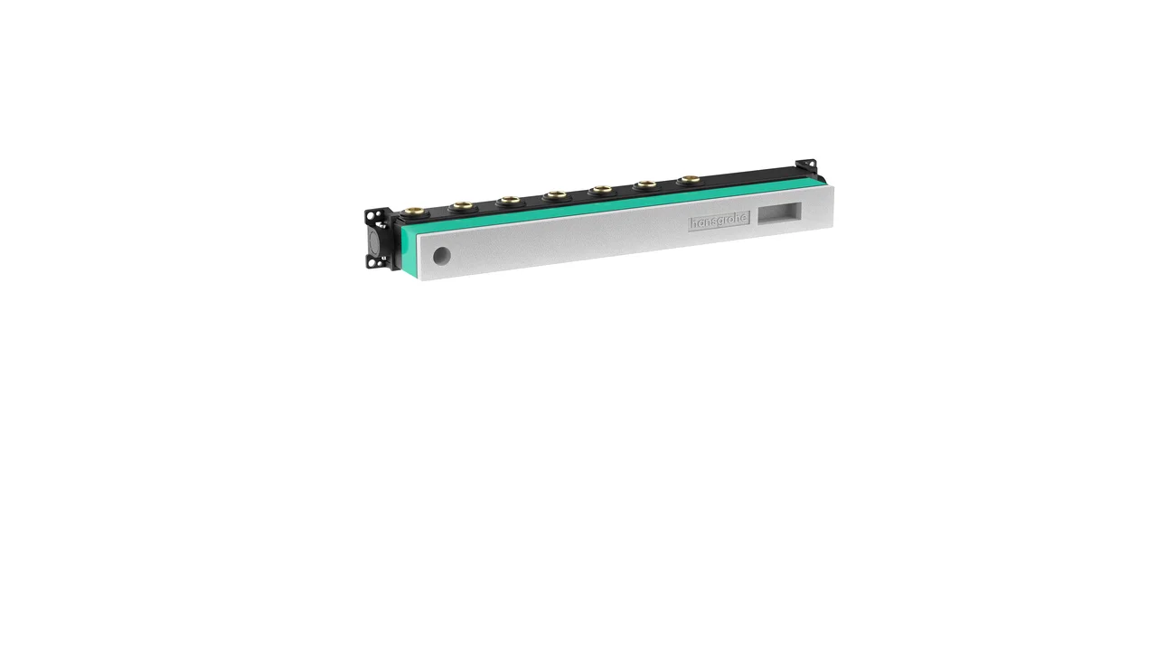 Hansgrohe RainSelect Grundkörper für 5 Verbraucher – horizontal montierbar, schallentkoppelt, DN15/DN20, Rp 3/4, Einbautiefe 92–120 mm Hansgrohe RainSelect Grundkörper für 5 Verbraucher – horizontal montierbar, schallentkoppelt, DN15/DN20, Rp 3/4, Einbautiefe 92–120 mm