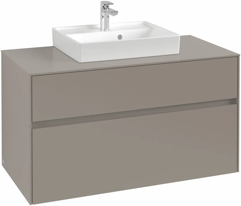 Villeroy & Boch Waschtischunterschrank „Collaro“ 1000 × 548 × 500 mm Wine Red, mit Beleuchtung, für Becken mittig Villeroy & Boch Waschtischunterschrank „Collaro“ 1000 × 548 × 500 mm Wine Red, mit Beleuchtung, für Becken mittig