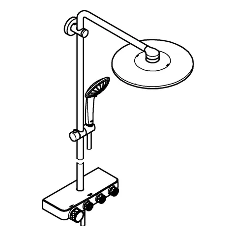 Grohe Euphoria SmartControl System 310 Duo Duschsystem mit Thermostatbatterie chrom Grohe Euphoria SmartControl System 310 Duo Duschsystem mit Thermostatbatterie chrom