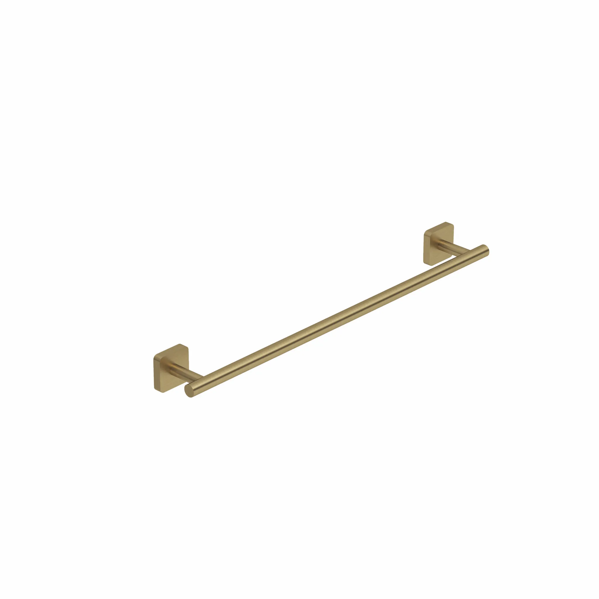 Kludi-VELA S Handtuchhalter Brushed Gold, feststehend, 494 mm Länge, Wandmontage mit Schrauben oder Klebe-Set