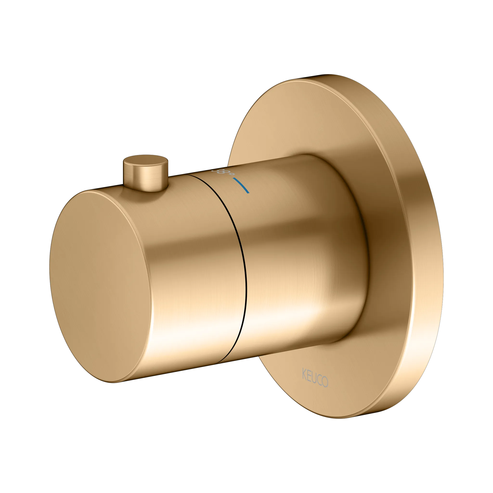 IXMO Thermostatarmatur UP DN15 Messing gebürstett rund IXMO Thermostatarmatur UP DN15 Messing gebürstett rund