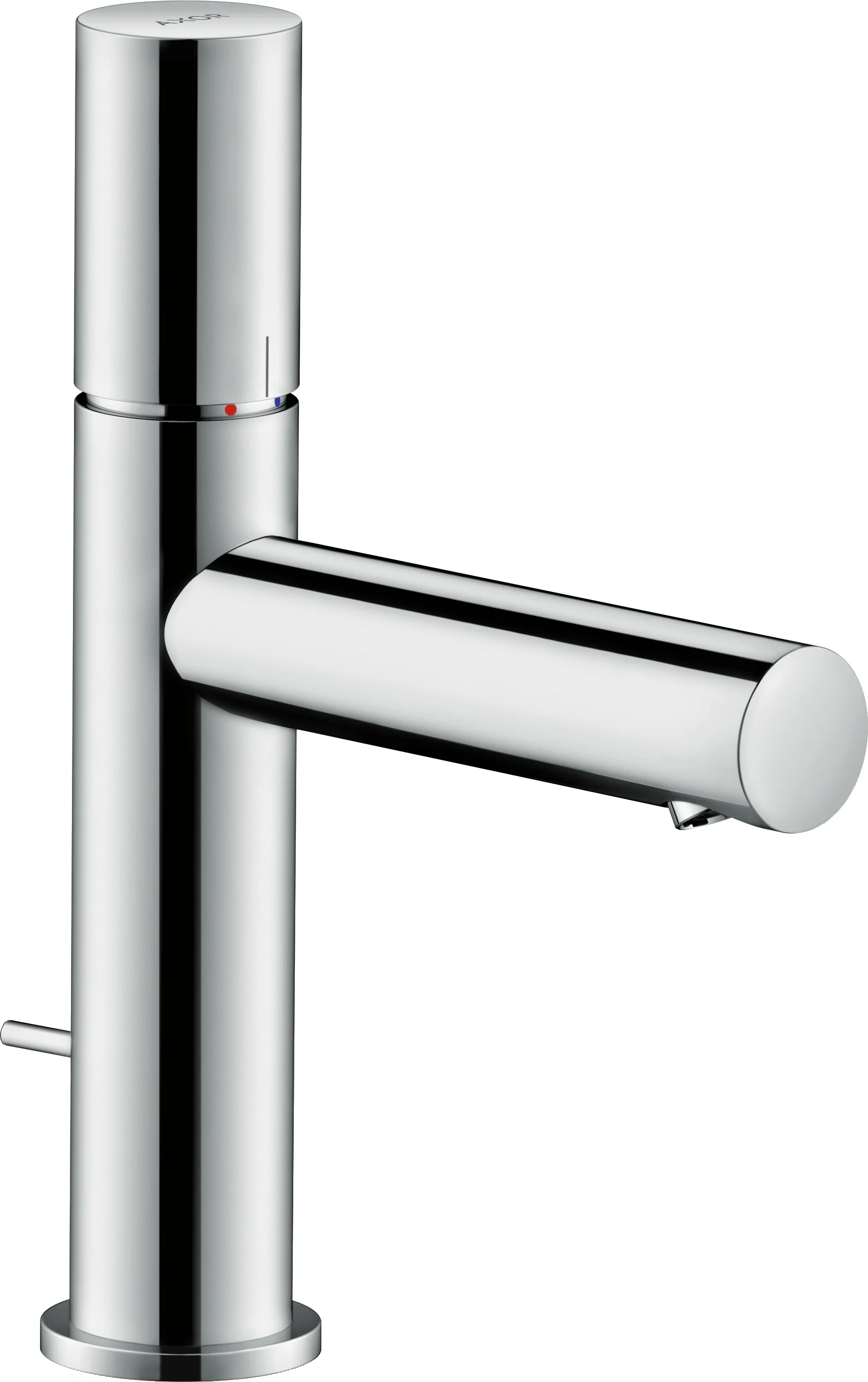 Hansgrohe AXOR Uno Einhebel-Waschtischmischer 110, Chrom, Ausladung 123 mm, Auslaufhöhe 109 mm, Laminarstrahl, max. Durchfluss 5 l/min