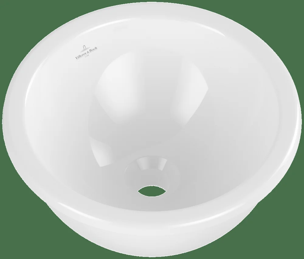 Villeroy & Boch Loop & Friends Unterbauwaschbecken 4A5100, 330x330mm, rund, weiß Villeroy & Boch Loop & Friends Unterbauwaschbecken 4A5100, 330x330mm, rund, weiß