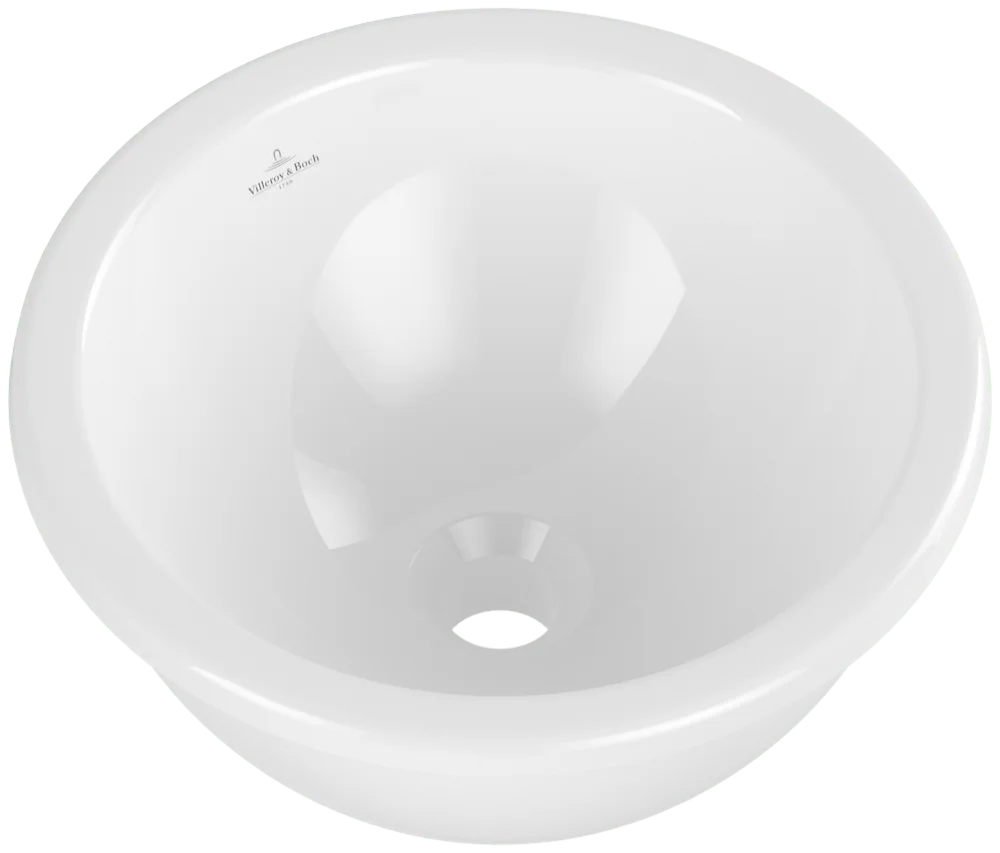 Villeroy & Boch Loop & Friends Unterbauwaschbecken 4A5100, 330x330mm, rund, weiß