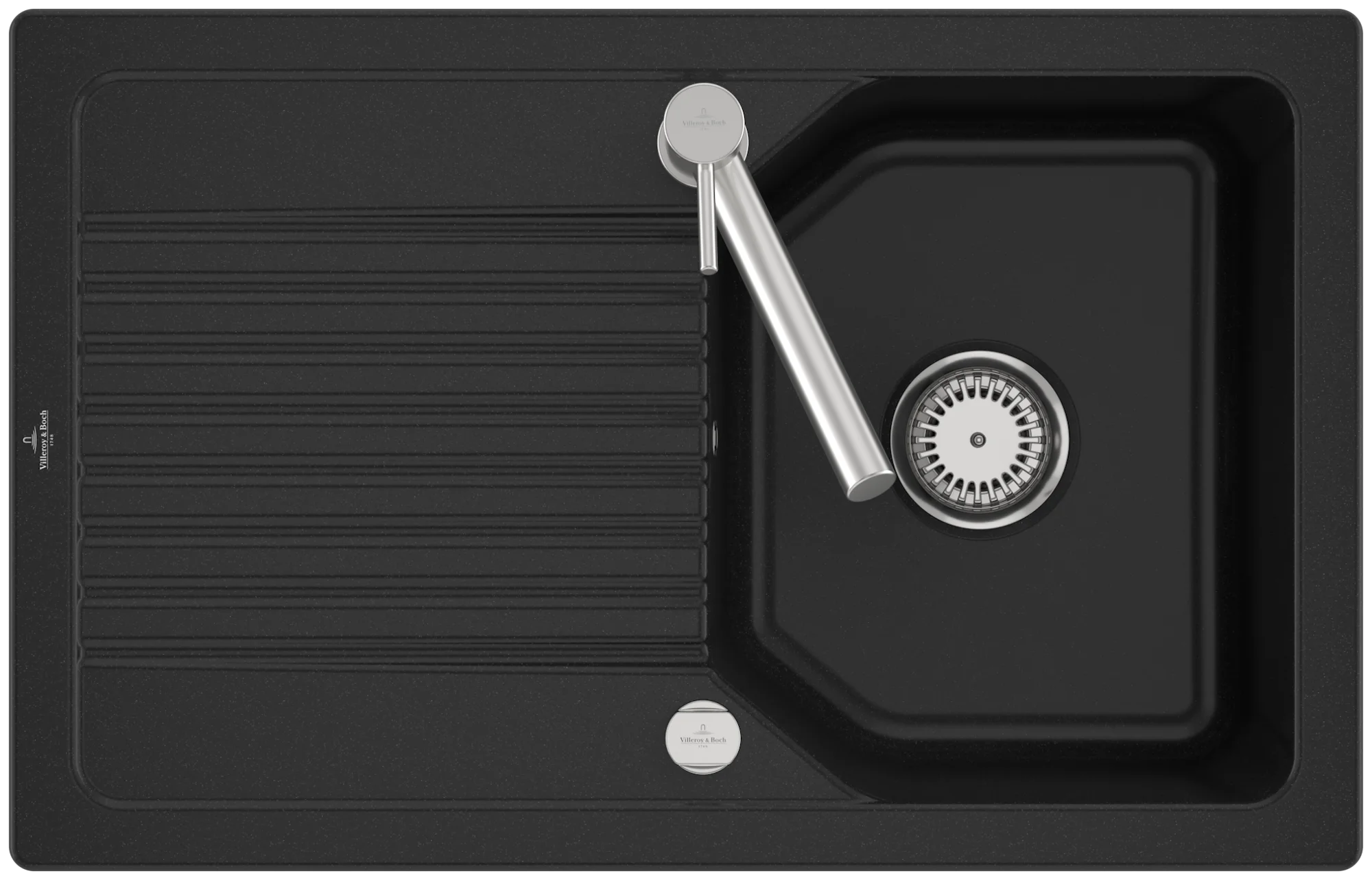 Villeroy & Boch Linara 45 Flat 33842F, flächenbündige Spüle, 780x490mm, TitanCeram Villeroy & Boch Linara 45 Flat 33842F, flächenbündige Spüle, 780x490mm, TitanCeram