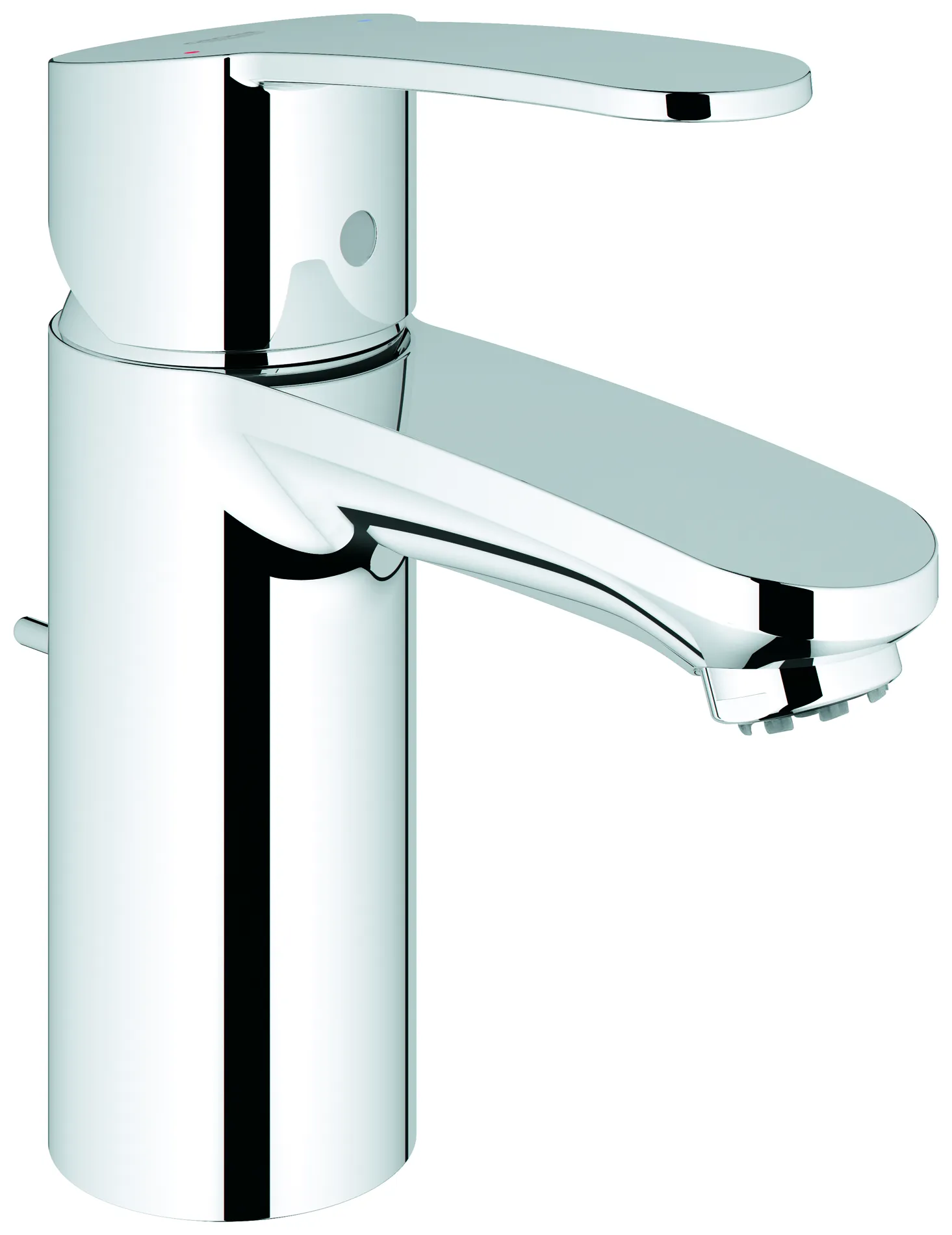 Einhand-Waschtischbatterie Eurostyle Cosmopolitan 33561_2, S-Size, Einlochmontage, Zugstangen-Ablaufgarnitur 1 1/4'', Niederdruck für offene Warmwasserbereiter, chrom Einhand-Waschtischbatterie Eurostyle Cosmopolitan 33561_2, S-Size, Einlochmontage, Zugstangen-Ablaufgarnitur 1 1/4'', Niederdruck für offene Warmwasserbereiter, chrom