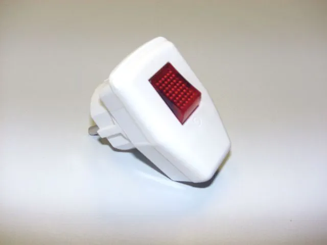 Schukostecker mit Schalter, Schalter beleuchtet, 230 V Schukostecker mit Schalter, Schalter beleuchtet, 230 V