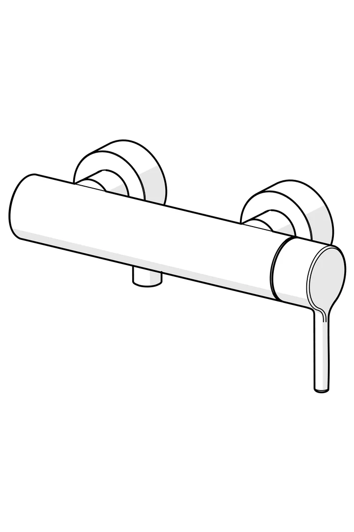 HansaVANTIS Style Duscharmatur EHM 5445 Bronze gebürstet