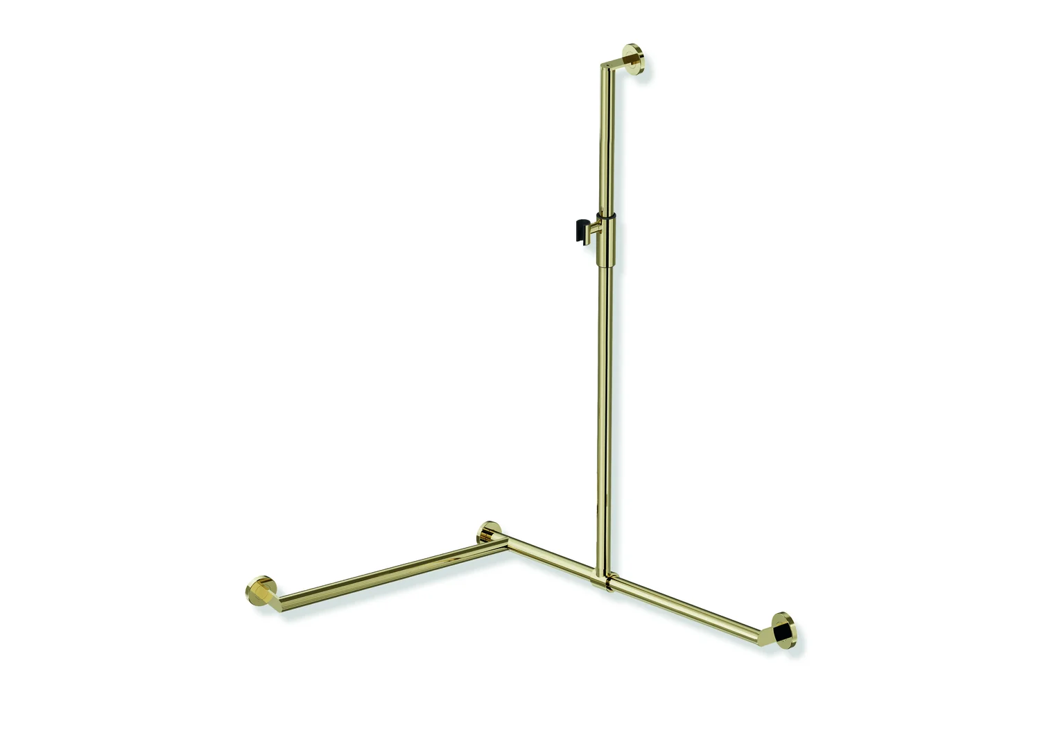 HEWI Duschhandlauf System 900, links, PVD messing glänzend HEWI Duschhandlauf System 900, links, PVD messing glänzend