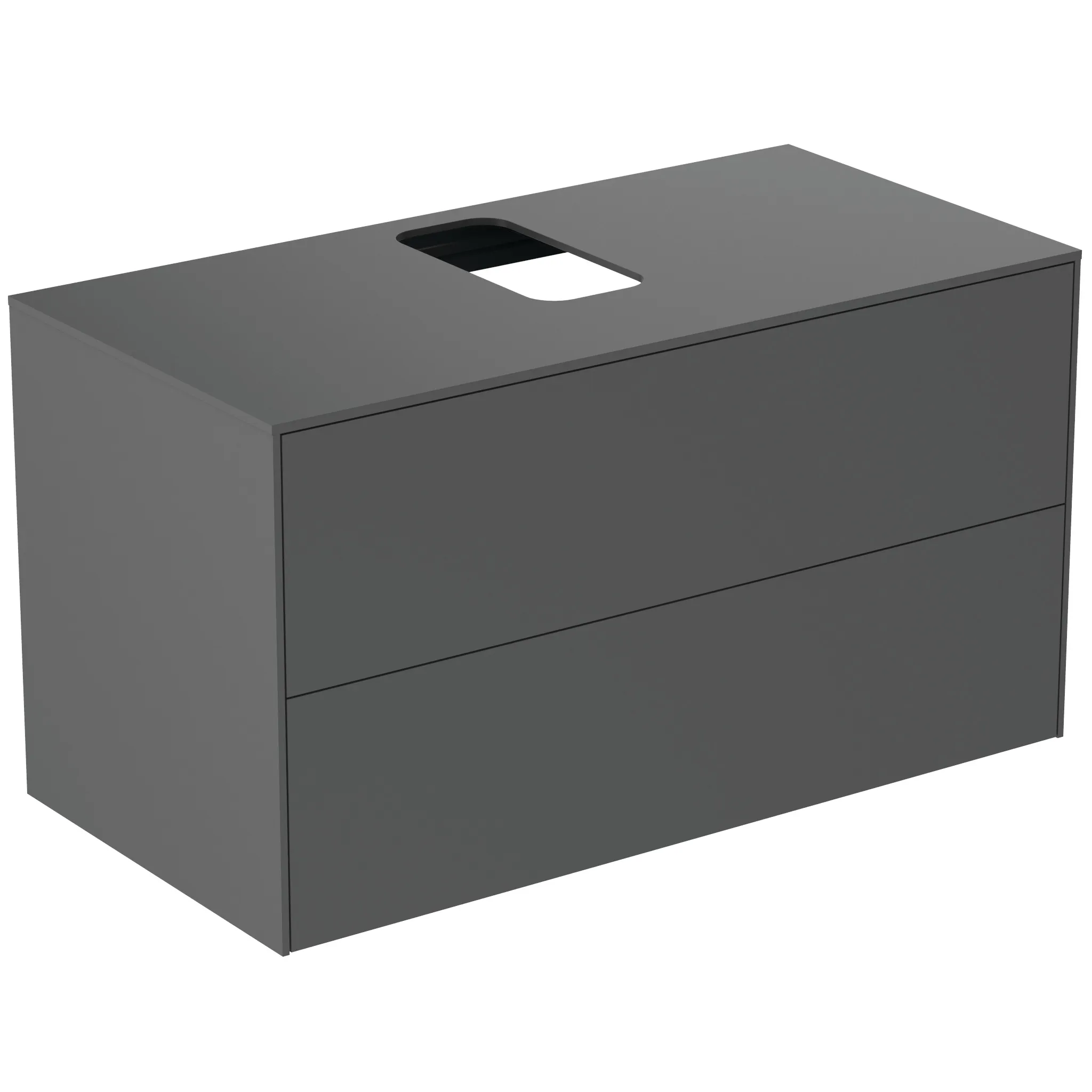 Ideal Standard Waschtischunterschrank Conca, 2 Auszüge, anthrazit