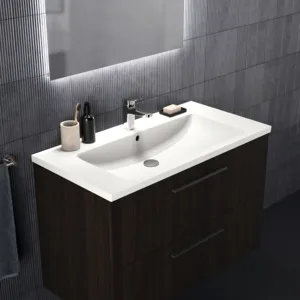 Ideal Standard Waschtischunterschrank „i.lifeB“ 100 × 63 × 50,5 cm Coff ee Oak