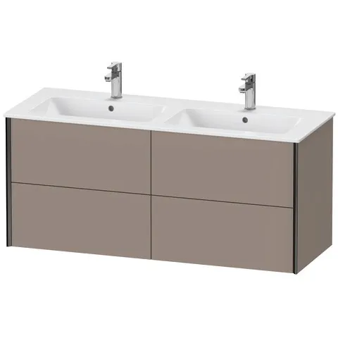 Duravit Waschtischunterschrank wandhängend „XViu“ 128 × 56 × 48 cm in Basalt Matt