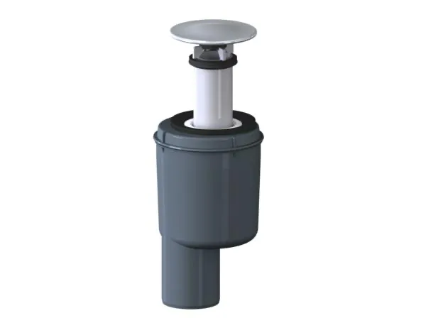 Duschwannenablauf TELOS V, senkrecht, Haube verchromt, DN 50 Duschwannenablauf TELOS V, senkrecht, Haube verchromt, DN 50