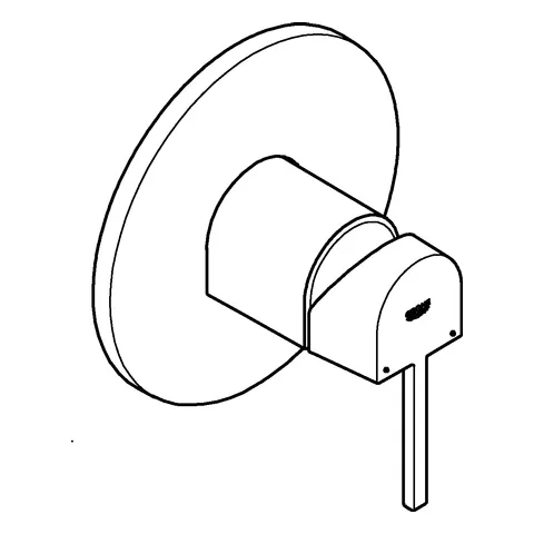 Grohe Plus Einhand-Brausebatterie Fertigmontageset für Rapido SmartBox hard graphite gebürstet Grohe Plus Einhand-Brausebatterie Fertigmontageset für Rapido SmartBox hard graphite gebürstet