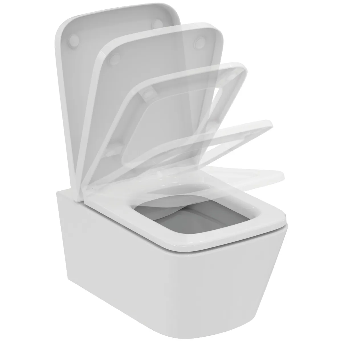 WC-Paket Blend Cube WC Randlos mit WC-Sitz Softclosing 365x540x375mm Weiß