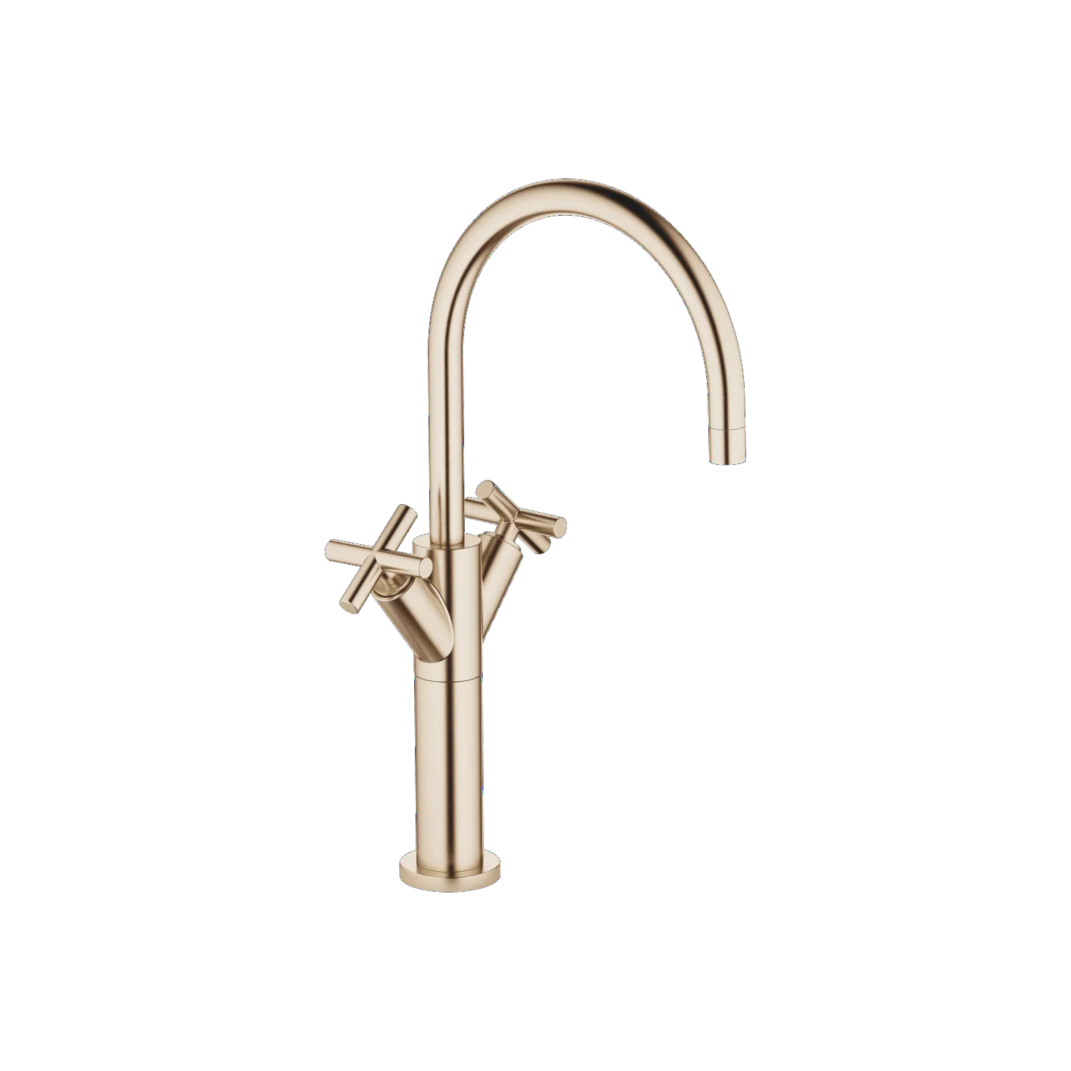 Dornbracht TARA Waschtisch-Einlochbatterie mit erhöhtem Standfuß, Champagne gebürstet (22kt Gold), 22533892