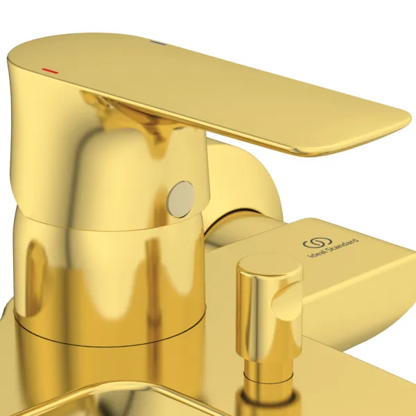 Ideal Standard Badearmatur Aufputz Connect Air mit Handbrause-Set Ausladung 174mm Brushed Gold Ideal Standard Badearmatur Aufputz Connect Air mit Handbrause-Set Ausladung 174mm Brushed Gold