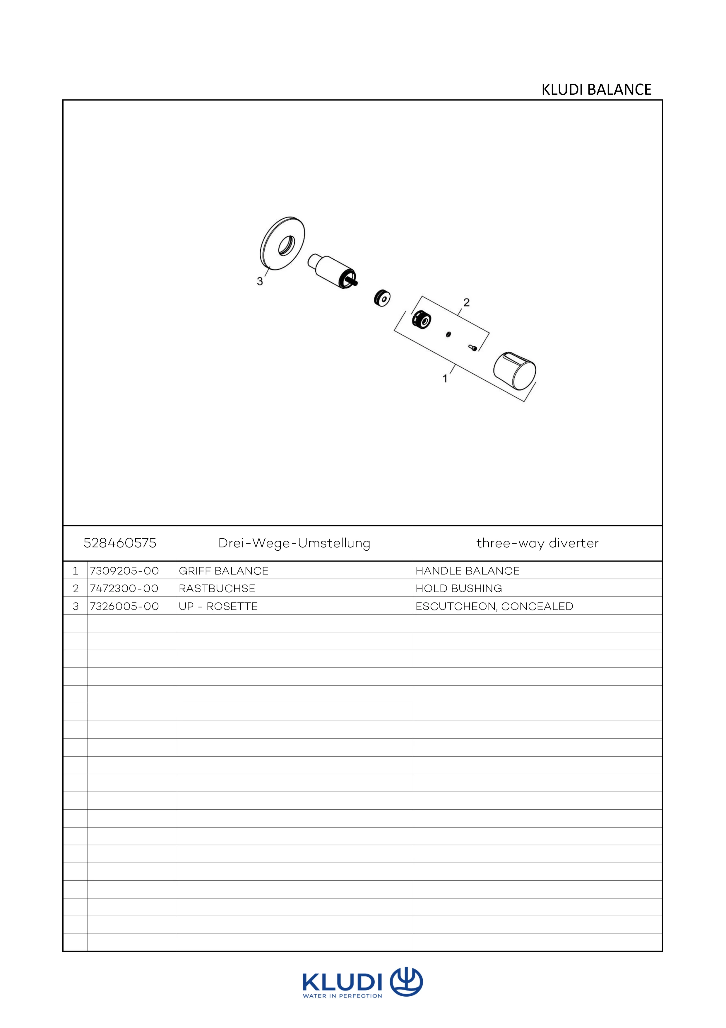 BALANCE DreiWegeUmstellung FeinbauSet chrom BALANCE DreiWegeUmstellung FeinbauSet chrom