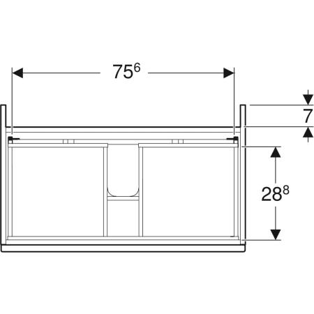 Geberit Waschtischunterschrank „Renova“ 78,8 × 60,5 × 47,3 cm