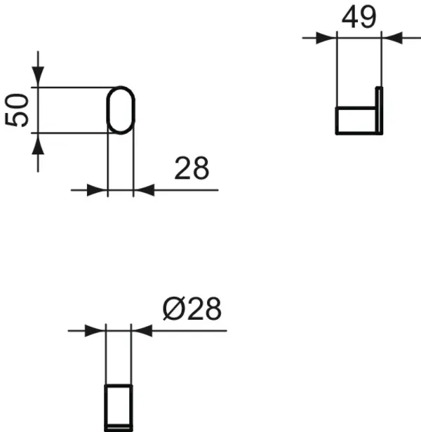 Ideal Standard Handtuchhaken „Conca“ in Befestigung verdeckt