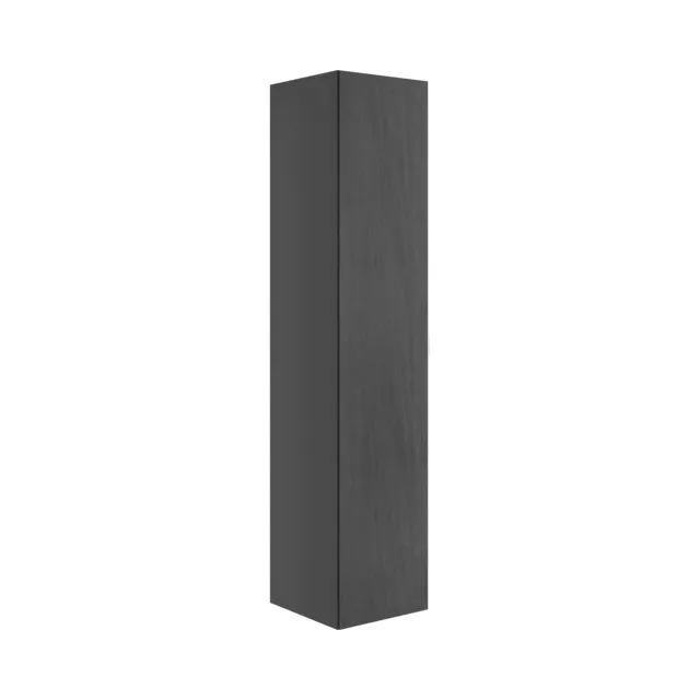 KEUCO Hochschrank „Edition 11 Art“ Basalt (Keramik), Smoke (Lack, seidenmatt), Anschlag links 400 × 1800 × 360 mm