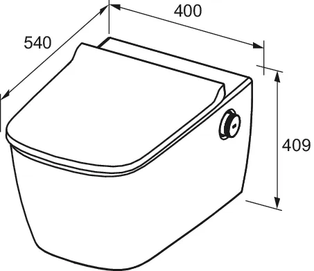 TECE Dusch-WC „neo“, Befestigung verdeckt, ohne Spülrand