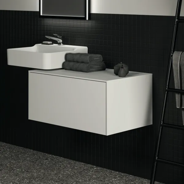 Ideal Standard Waschtischunterschrank „Conca“ 80,2 × 37 × 50,5 cm Weiß matt lackiert