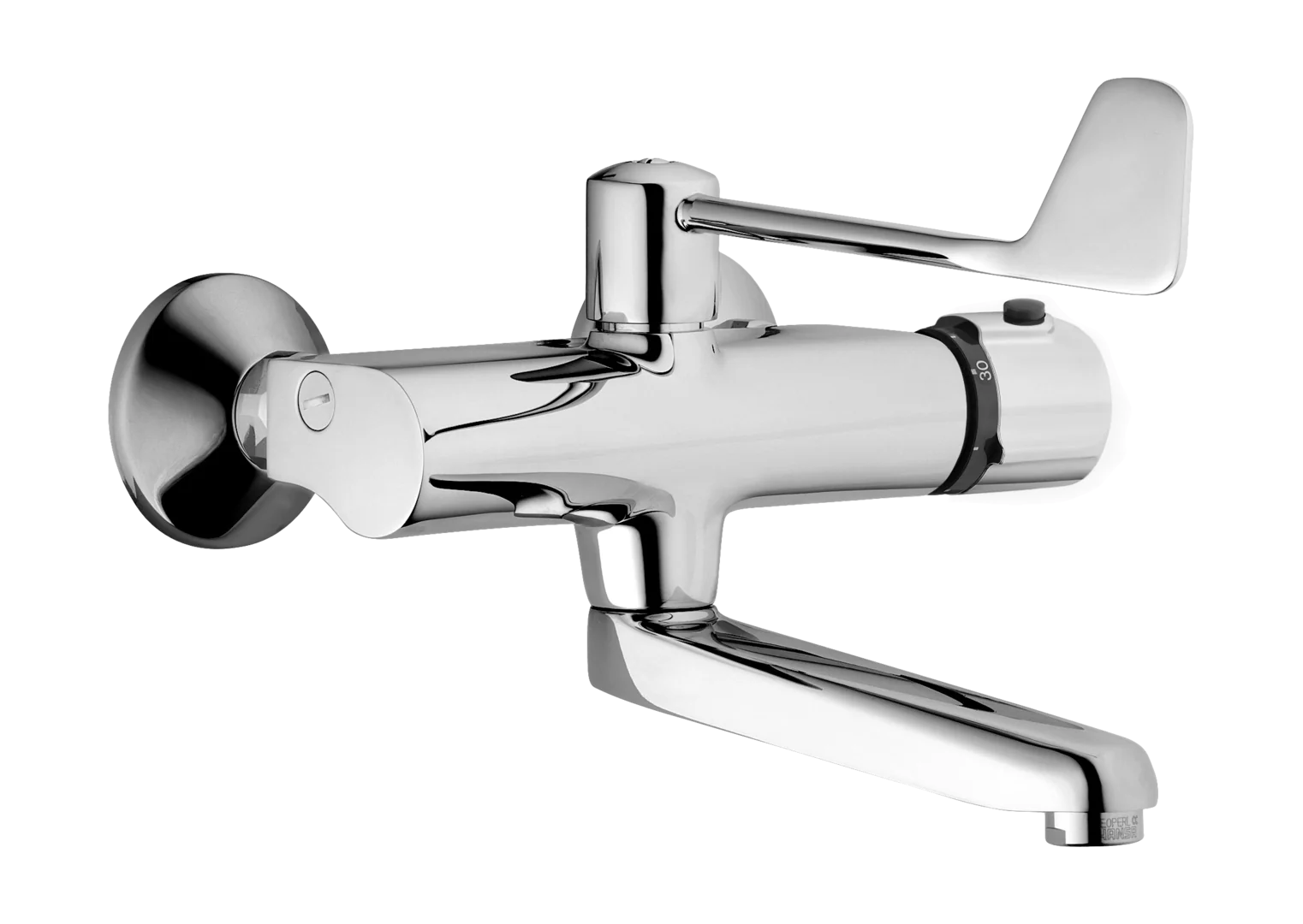 HansaTEMPRA Waschtischbatterie HansaTEMPRA 0838 Bedienungshebel lang Ausladung 245 mm DN15 Chrom HansaTEMPRA Waschtischbatterie HansaTEMPRA 0838 Bedienungshebel lang Ausladung 245 mm DN15 Chrom