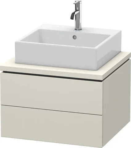 Duravit Waschtischunterschrank wandhängend „L-Cube“ 62 × 40 × 54,7 cm Taupe Matt