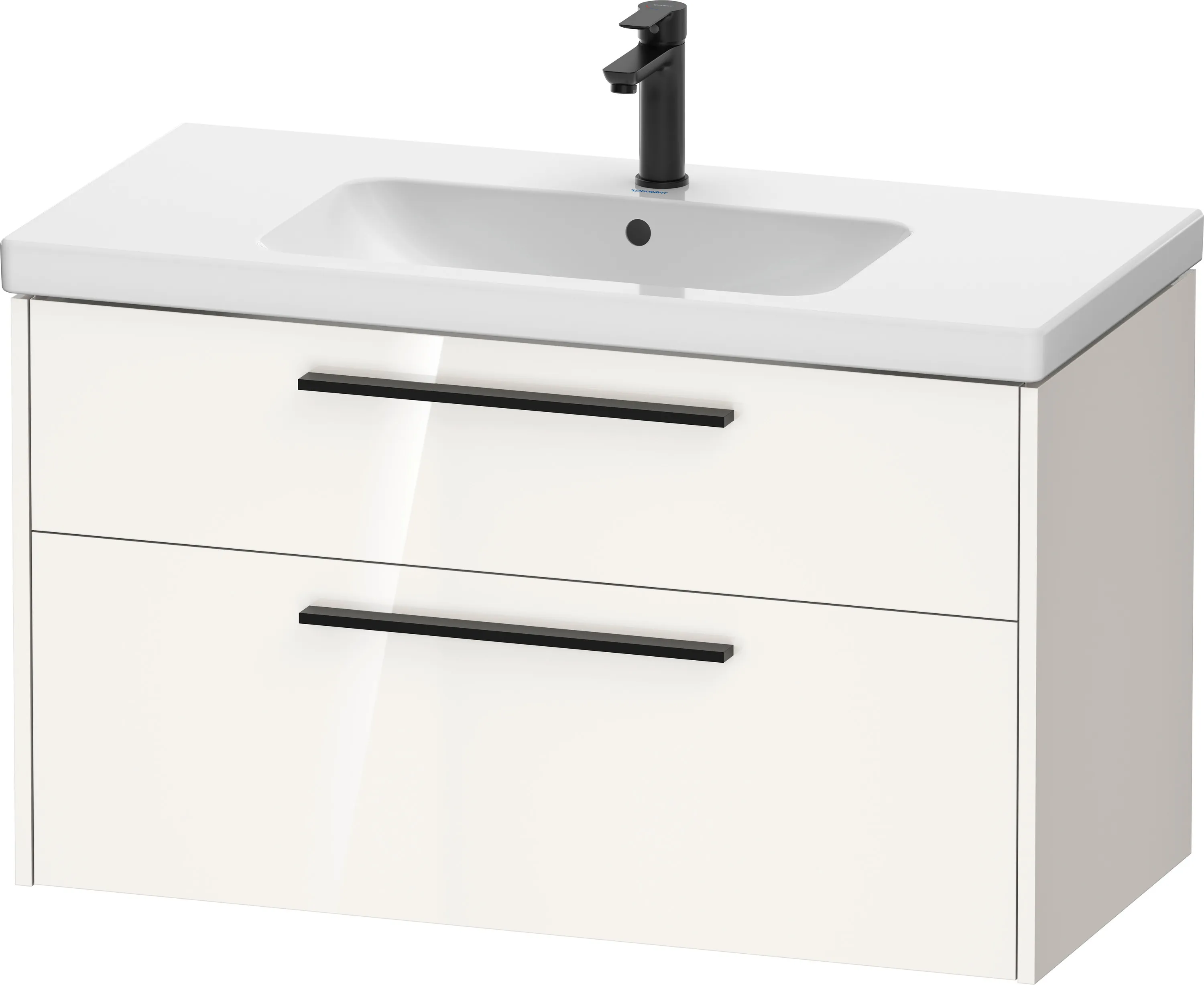 Duravit Waschtischunterschrank Wandhängend „D-Code“ 98,4 × 55,5 × 46 cm in Weiß Hochglanz Duravit Waschtischunterschrank Wandhängend „D-Code“ 98,4 × 55,5 × 46 cm in Weiß Hochglanz