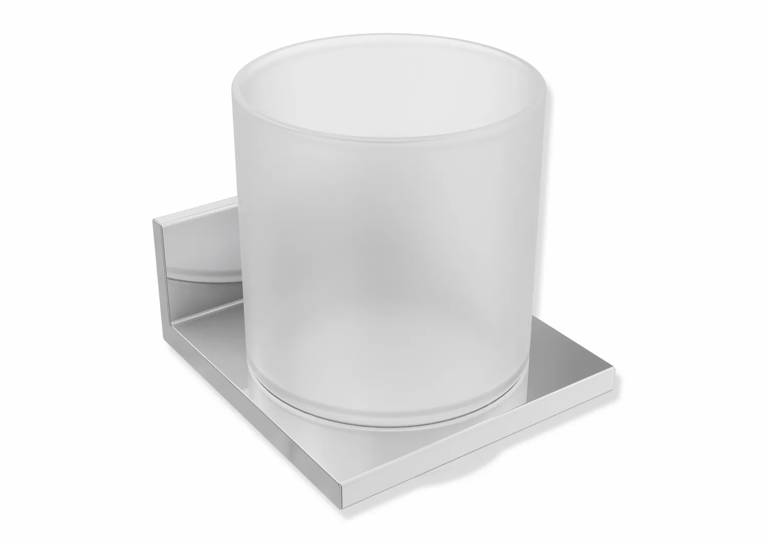 Glasbecher mit Halter Sys 900 Q, chrom Glasbecher mit Halter Sys 900 Q, chrom
