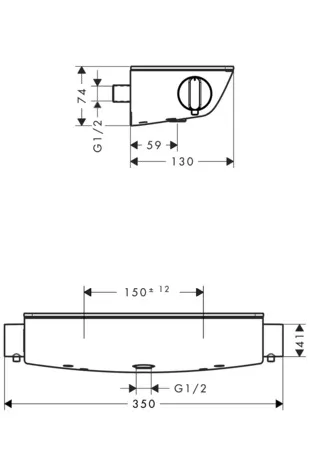 Hansgrohe Ecostat Select Brausethermostat Aufputz Renovation Chrom Hansgrohe Ecostat Select Brausethermostat Aufputz Renovation Chrom
