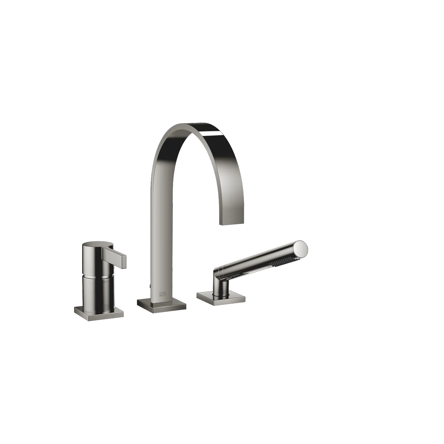 Dornbracht MEM Wannen-Dreiloch-Einhandbatterie Dark Chrome