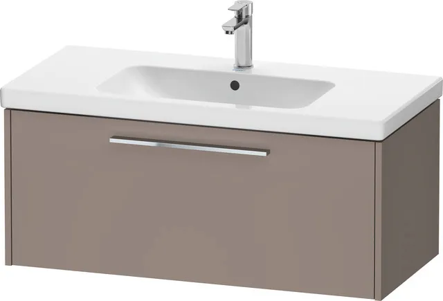 Duravit Waschtischunterschrank Wandhängend „D-Code“ 98,4 × 40 × 46 cm in Basalt Matt