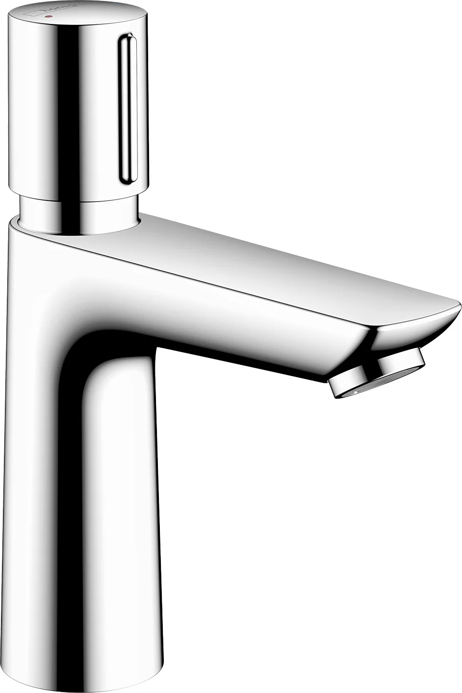 Hansgrohe Talis E Waschtischmischer Selbstschluss, Chrom, ComfortZone 110, Ausladung 111 mm, Auslaufhöhe 106 mm, Zylindergriff, Normalstrahl, max. Durchflussmenge 5 l/min