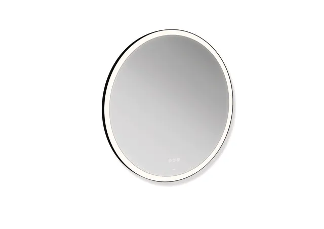 LED Lichtspiegel, Floatglas, Rahmen Aluminium pulverbeschichtet, rund, Durchmesser 754 mm, umlaufend mit LED-Hinterleuchtung, in Farbe DC (Schwarz tiefmatt) LED Lichtspiegel, Floatglas, Rahmen Aluminium pulverbeschichtet, rund, Durchmesser 754 mm, umlaufend mit LED-Hinterleuchtung, in Farbe DC (Schwarz tiefmatt)